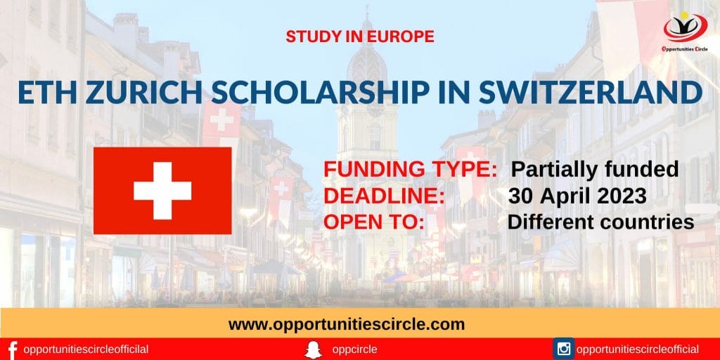 ETH Zurich E4D Scholarship