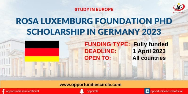 Rosa Luxemburg Foundation PhD Scholarship