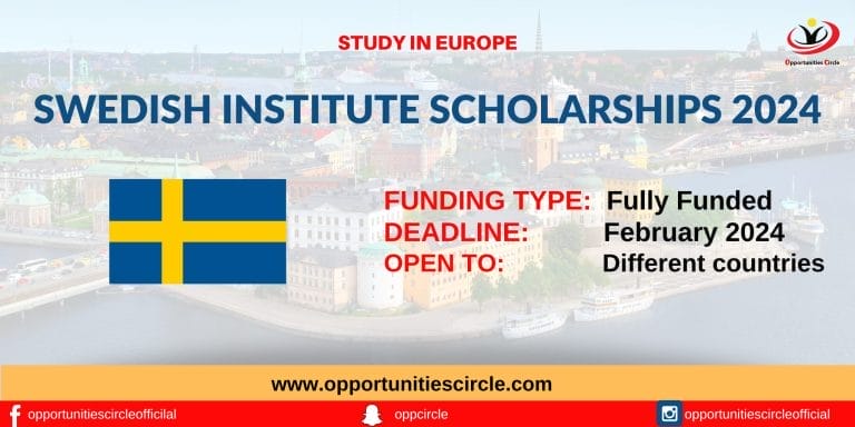 Swedish Institute Scholarships 2024-2025