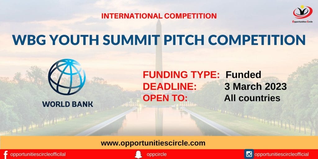 WBG Youth Summit Pitch Competition