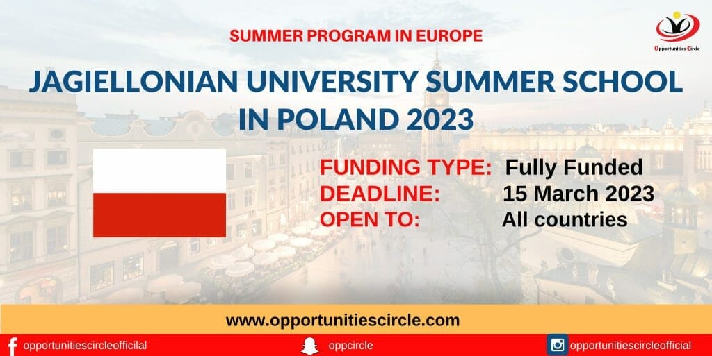 Jagiellonian University Summer School 2023
