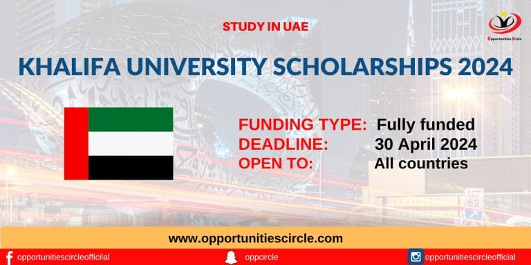 Khalifa University Scholarships in UAE 2024