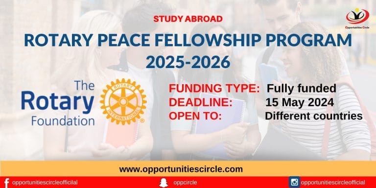 Rotary Peace Fellowship Program 2025-2026