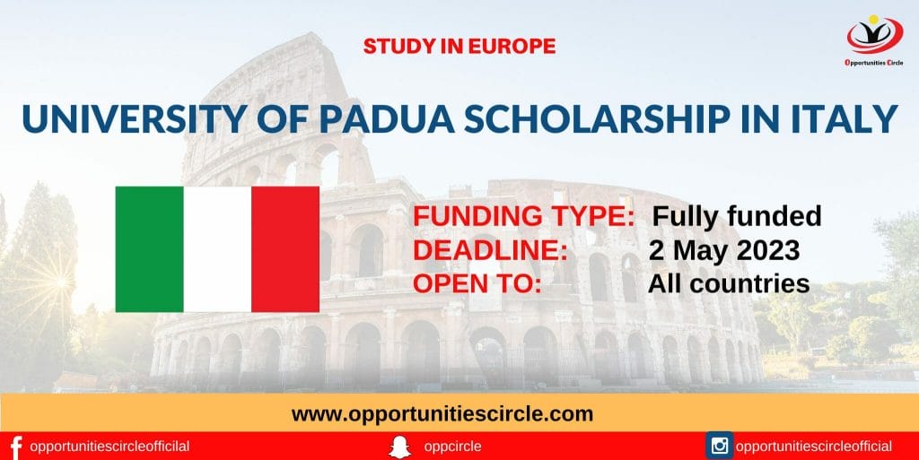 University of Padua Scholarship in Italy