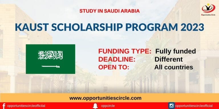 KAUST Scholarship Program in Saudi Arabia