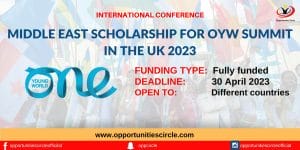 Middle East Scholarship for OYW Summit