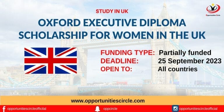 Oxford Executive Diploma Scholarship for Women