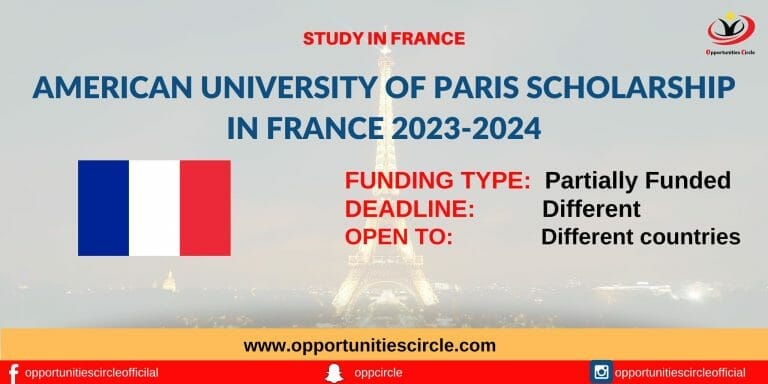 American University of Paris Scholarship 2023-2024 in France