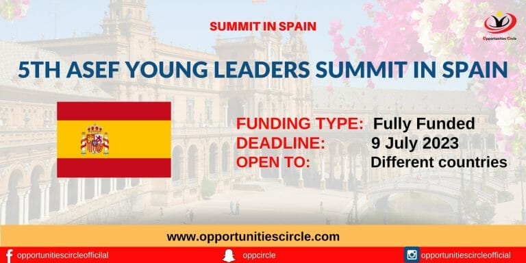 5th ASEF Young Leaders Summit 2023 in Spain