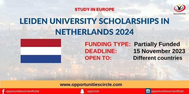 Leiden University Scholarships in Netherlands