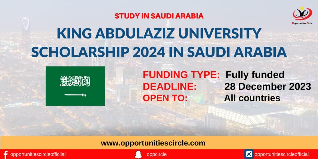 King AbdulAziz University Scholarship 2024