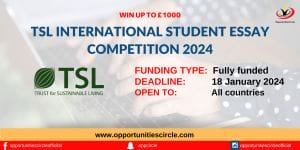 TSL International Student Essay Competition 2024