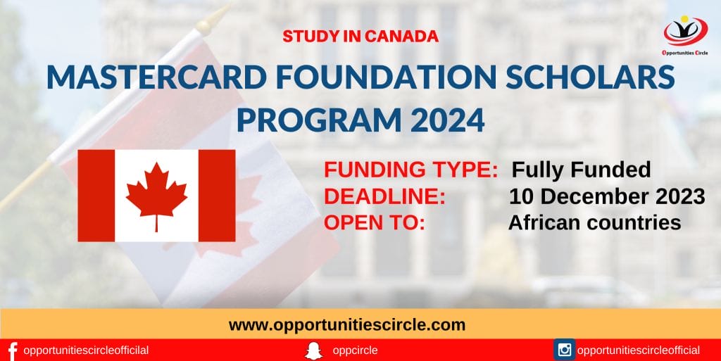 University of Toronto Mastercard Foundation Scholars Program 2024