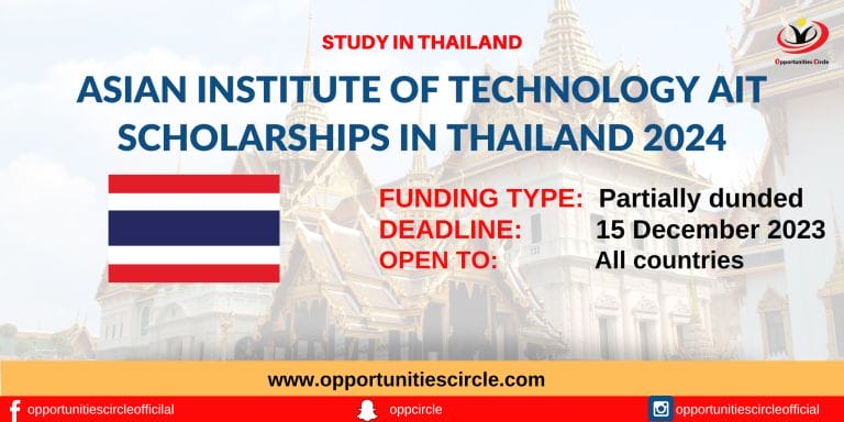 AIT Scholarships 2024 in Thailand