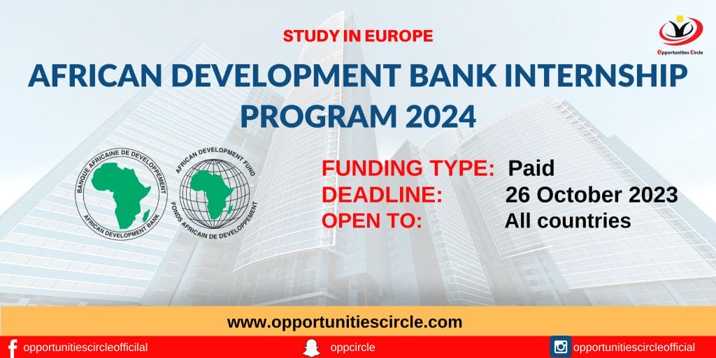 African Development Bank Internship Program 2024