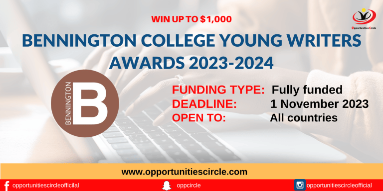 Bennington College Young Writers Awards 2023