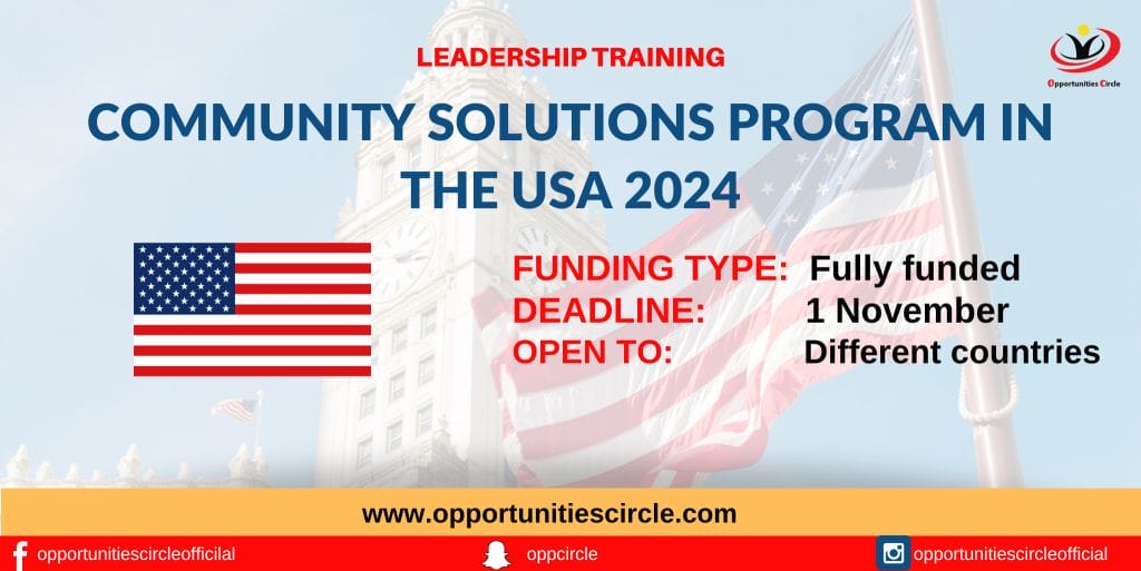 Community Solutions Program in the USA 2024