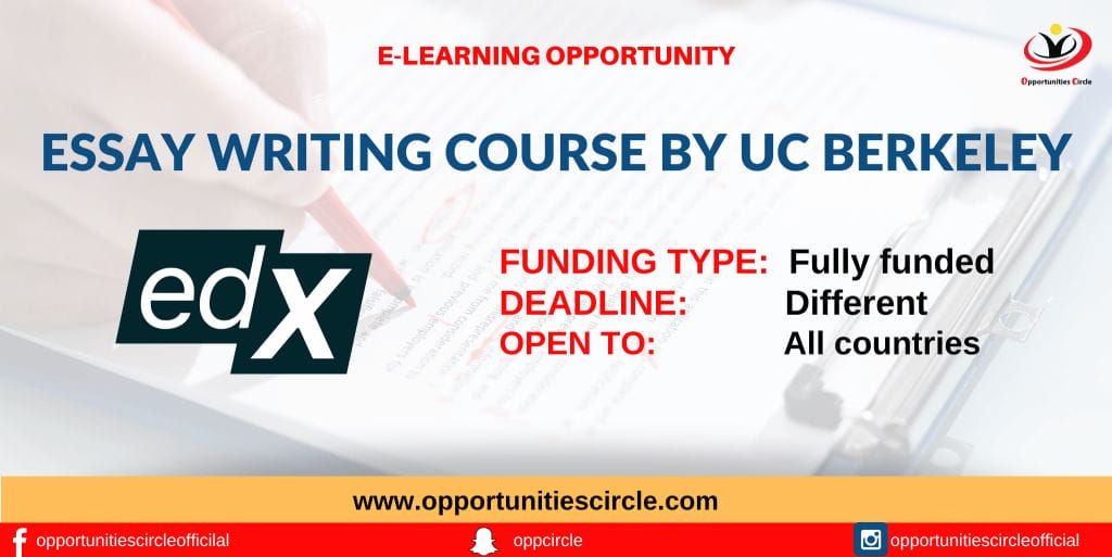 Essay Writing Course by UC Berkeley