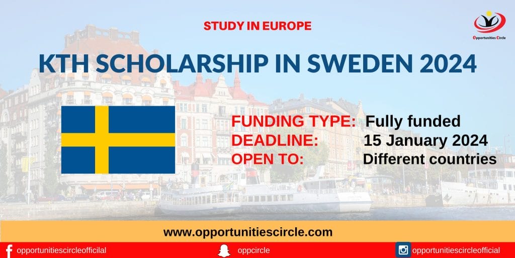 KTH Scholarship in Sweden 2024