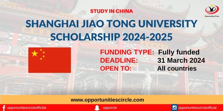 Shanghai Jiao Tong University Scholarship 2024-2025