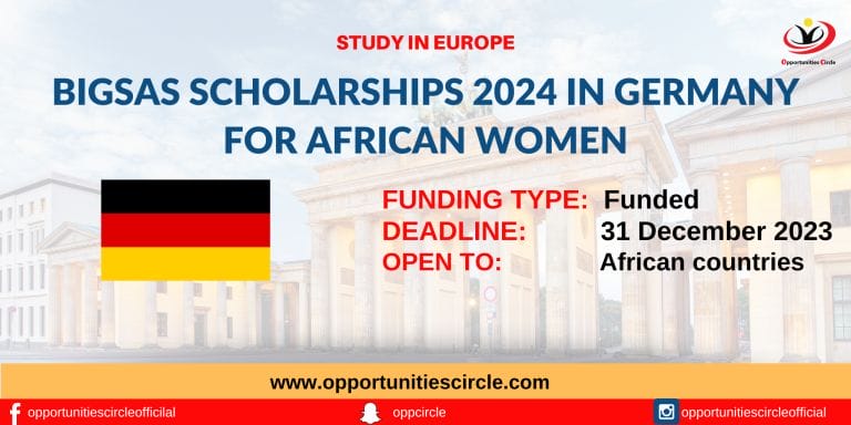 BIGSAS Scholarships 2024 for African Women