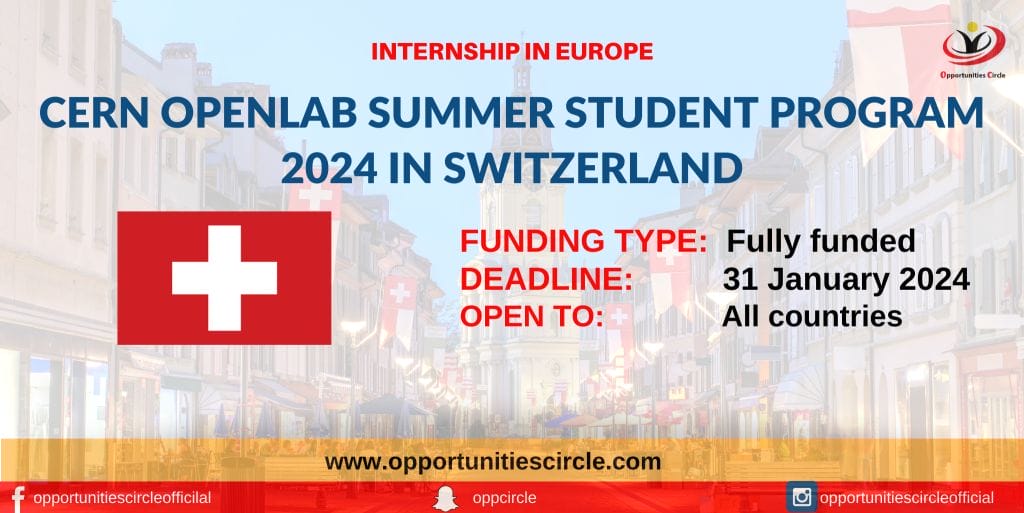 CERN Openlab Summer Student Program 2024 in Switzerland