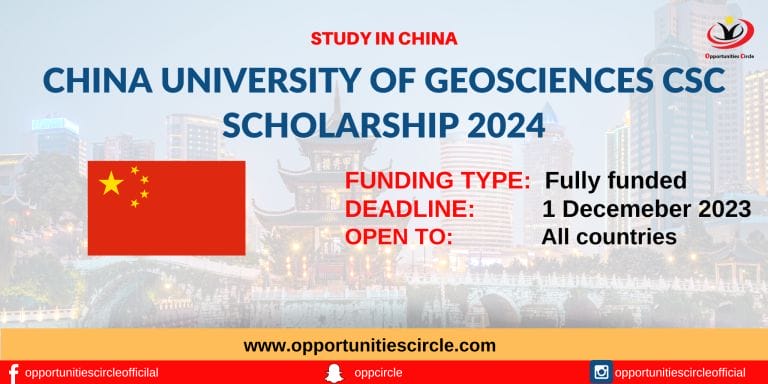 China University of Geosciences Scholarship 2024