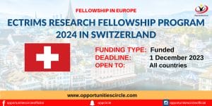 ECTRIMS Research Fellowship Program 2024 in Switzerland