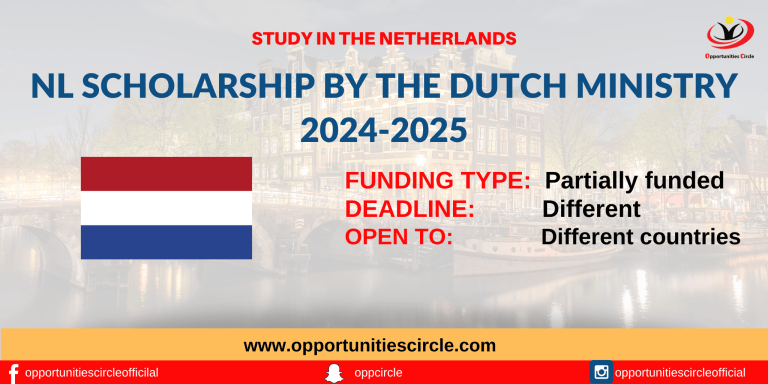 NL Scholarship by the Dutch Ministry 2024-2025