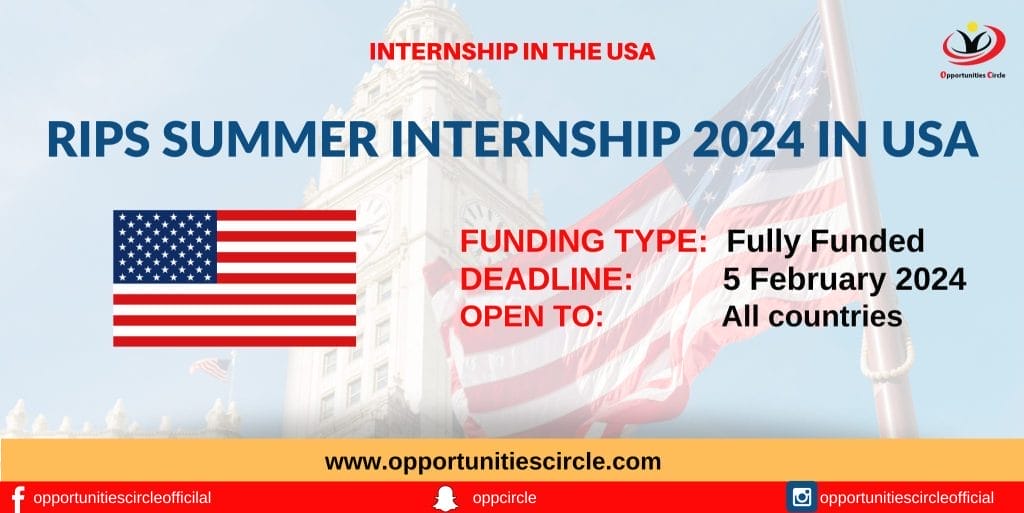 RIPS Summer Internship 2024 in USA
