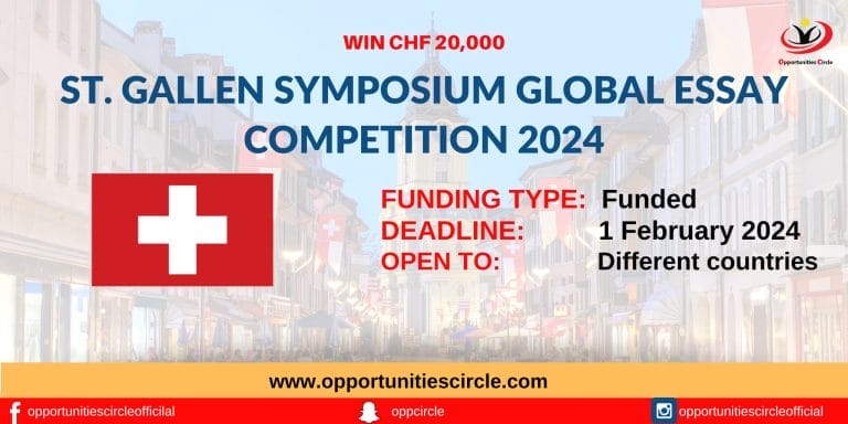 St. Gallen Symposium Global Essay Competition 2024