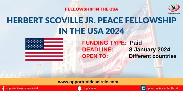 Herbert Scoville Jr. Peace Fellowship 2024