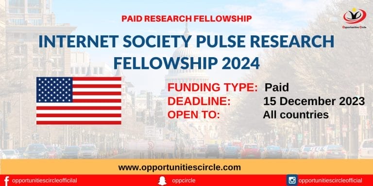 Internet Society Pulse Research Fellowship 2024
