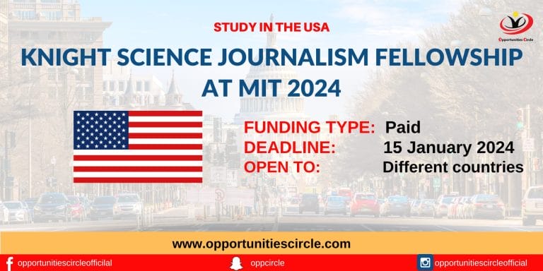 Knight Science Journalism Fellowship 2024