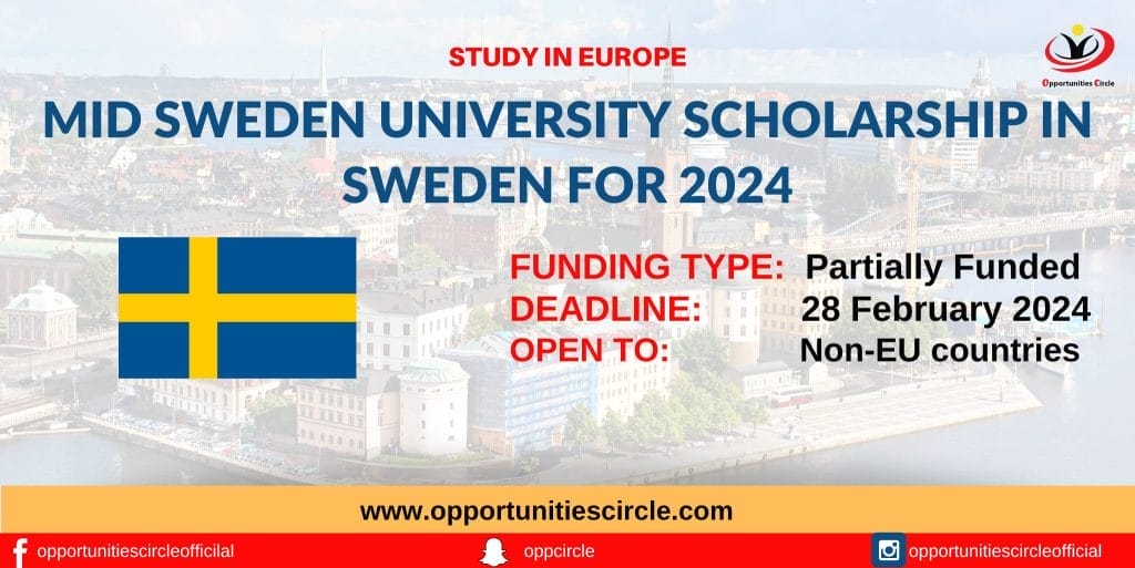 Mid Sweden University Scholarship 2024