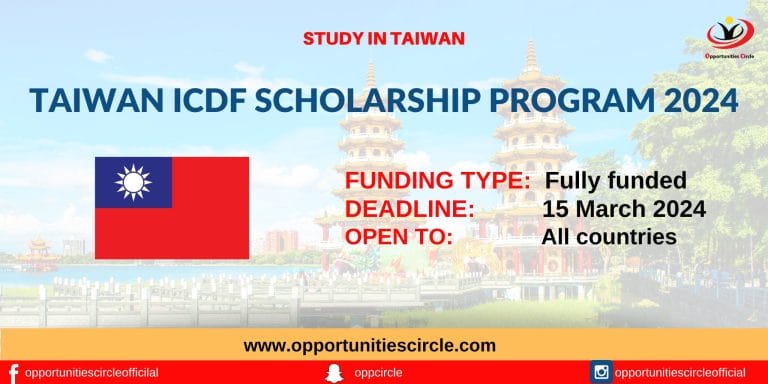 Taiwan ICDF Scholarship Program 2024