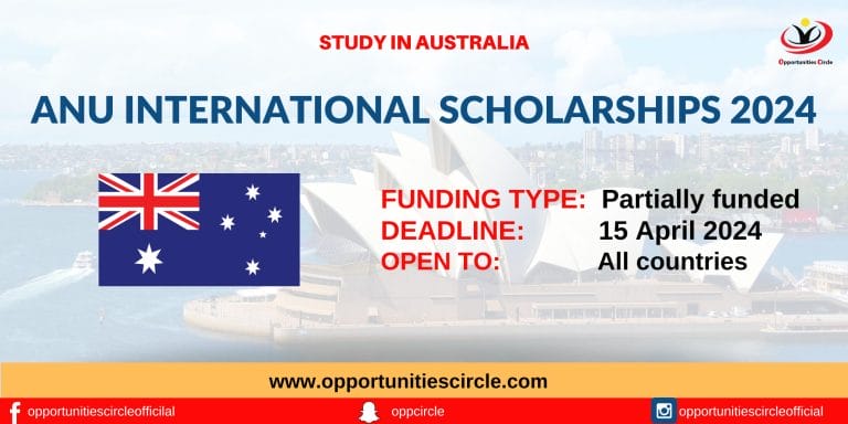 ANU International Scholarships 2024 in Australia