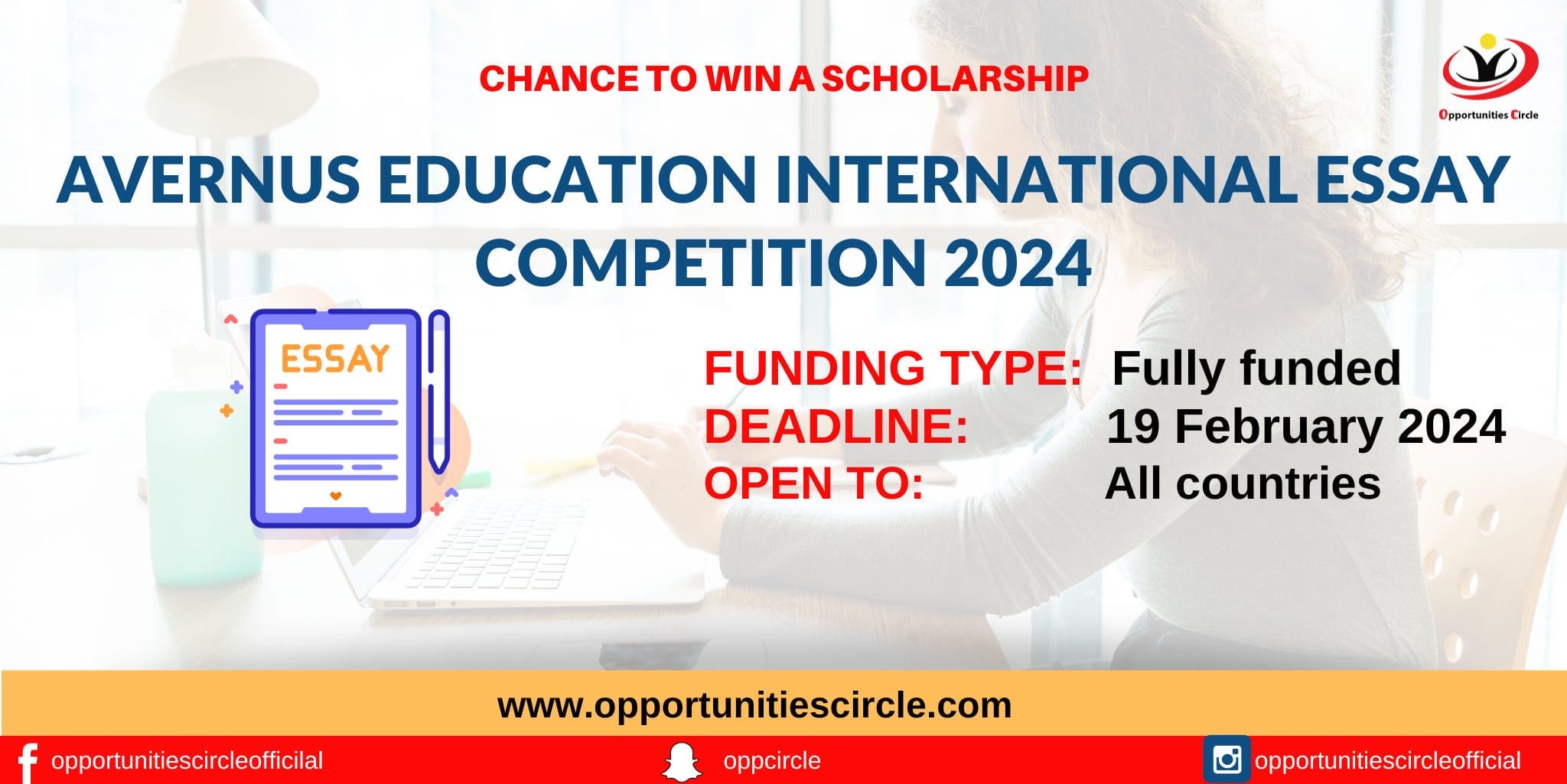 Avernus Education International Essay Competition 2024 Opportunities