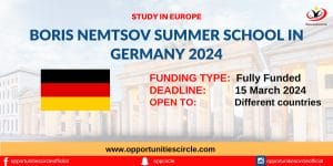 Boris Nemtsov Summer School in Germany 2024