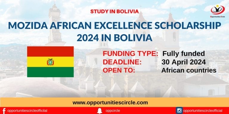 Mozida African Excellence Scholarship 2024 in Bolivia
