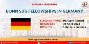 Bonn SDG Fellowships 2025 in Germany