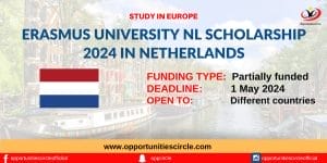 Erasmus University NL Scholarship 2024 in Netherlands