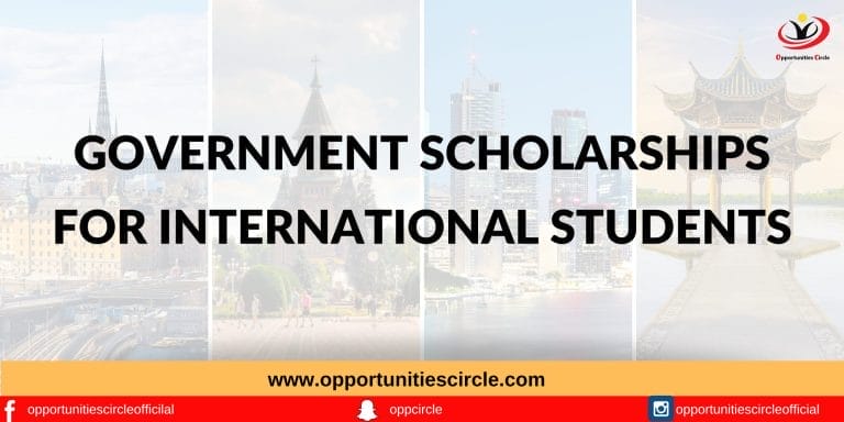 Government Scholarships for International Students