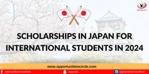 Scholarships in Japan for International Students in 2024