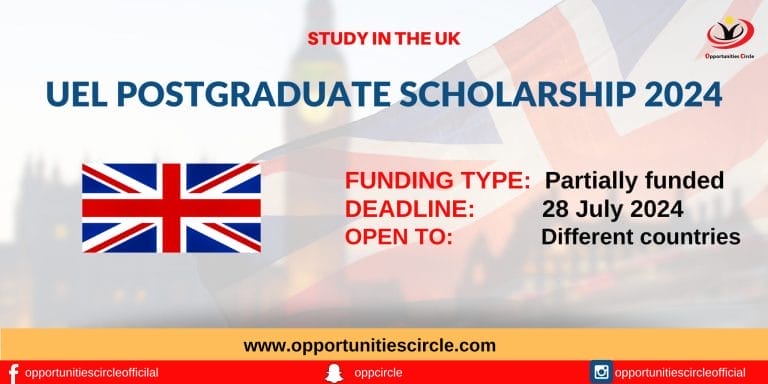 UEL Postgraduate Scholarship 2024-2025 | Study in the UK