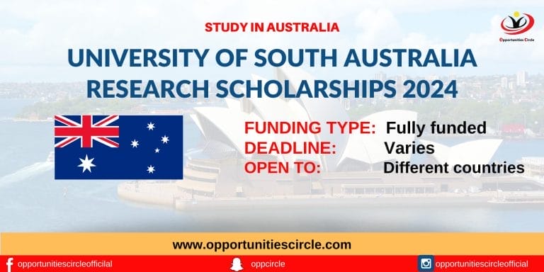 University of South Australia Research Scholarships 2024