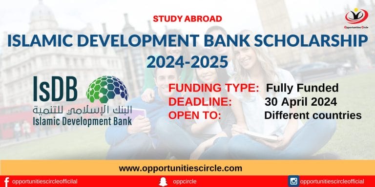 Islamic Development Bank Scholarship 2024-2025