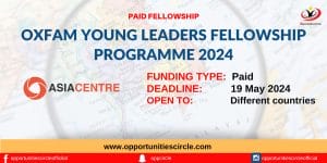 Oxfam Young Leaders Fellowship Programme 2024