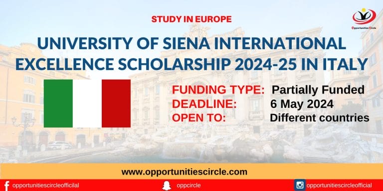 University of Siena International Excellence Scholarship 2024-25 in Italy