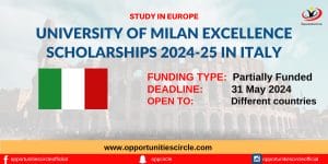 University of Milan Excellence Scholarships 2024-25 in Italy